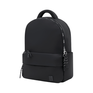 Mochila Fiore Negra De Nylon Con Detalles De Cierre F8217BL Mujer
