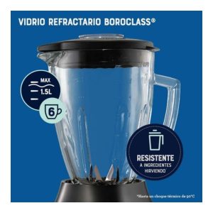 Licuadora Vaso De Vidrio Refractario Boroclass 3V 800W - Image 2