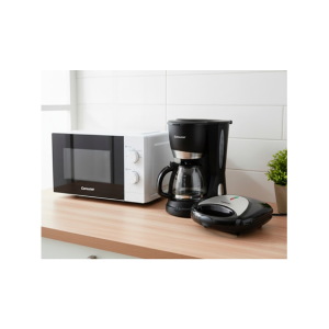 Combo Consumer Microondas 20Lts + Sandwichera 2 Panes + Cafetera 12 Ta