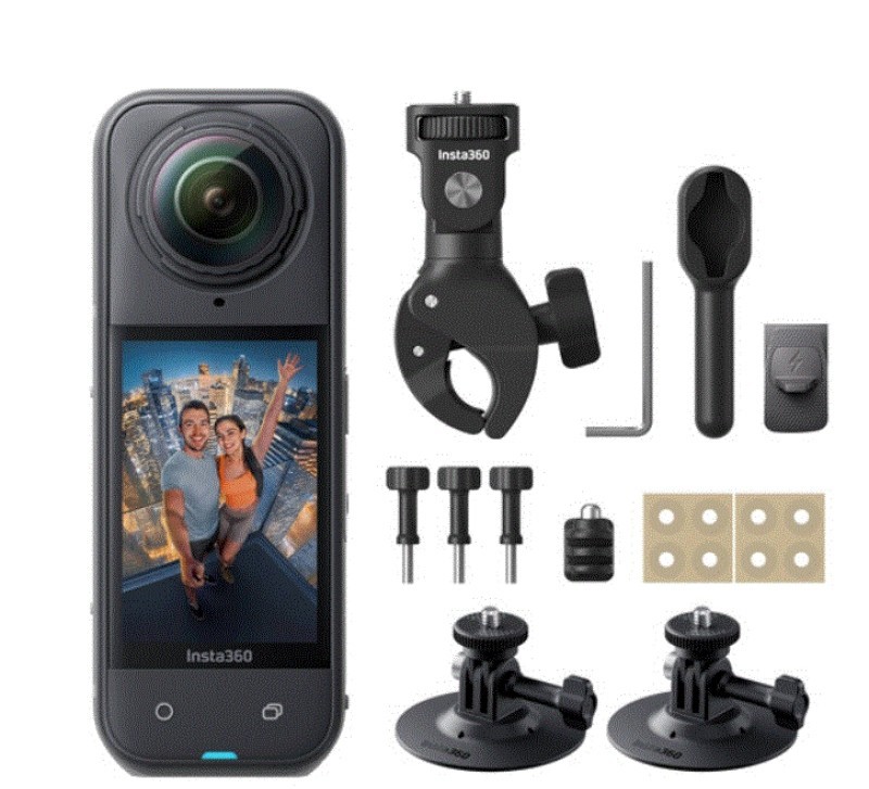 Camara Insta360 X5 Action Cam Cinsaaha 8K Motorcycle Bundle Bk X502 86