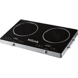 Placa Infrarroja Midas Doble 2 Hornallas Vitroceramica 4000W Md Pd25N