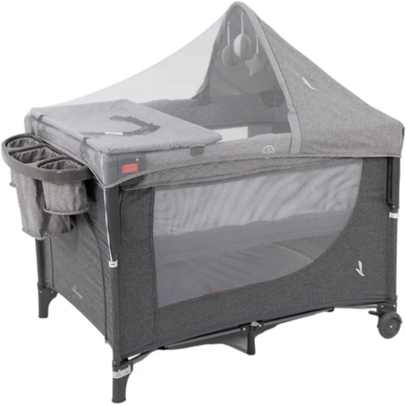 Cuna Corralito Colecho Premium Baby Promax C Capota Gris Pb D106Gr