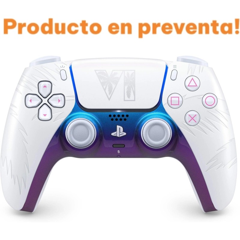 Control Sony Ps5 Dualsense Gta Vi Grand Thef Auto Vi Blanco