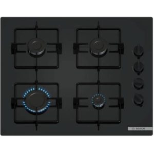 Anafe Gas Bosch Empotrable 4Hornallas 7500W Negro Pop6B6K30