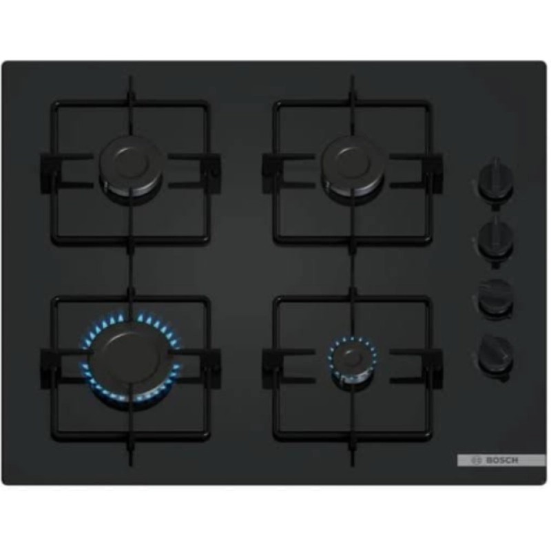 Anafe Gas Bosch Empotrable 4Hornallas 7500W Negro Pop6B6K30