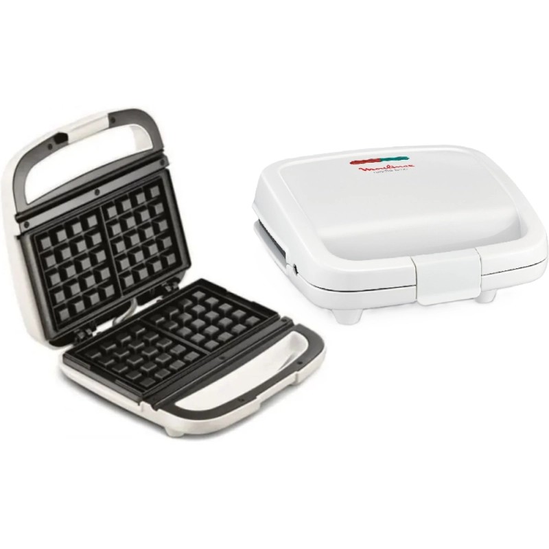 Sandwichera Wafflera Moulinex Time Blanca Edxsmwj17 N Mx112