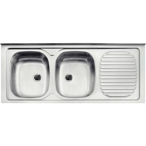 Pileta Tramontina 2 Bachas 120X50 Escurridor Derecho 93445 600 T934451
