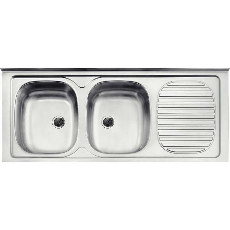 Pileta Tramontina 2 Bachas 120X50 Escurridor Derecho 93445 600 T934451